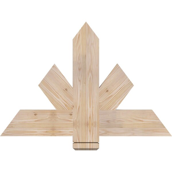 Ekena Millwork Kennewick Smooth Timber Gable Bracket, Douglas Fir, 36"W x 24"H x 1 1/2"D x 5 1/2"F, 16/12 Pitch GBW036X24X0206KEN00SDF - main